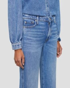 7 For All Mankind Tailorless Denim Lustre Modern Dojo In Daylily 10 7 For All Mankind Tailorless Denim Lustre Modern Dojo In Daylily -Sleek Fit Style 7U536C86 DLY 3