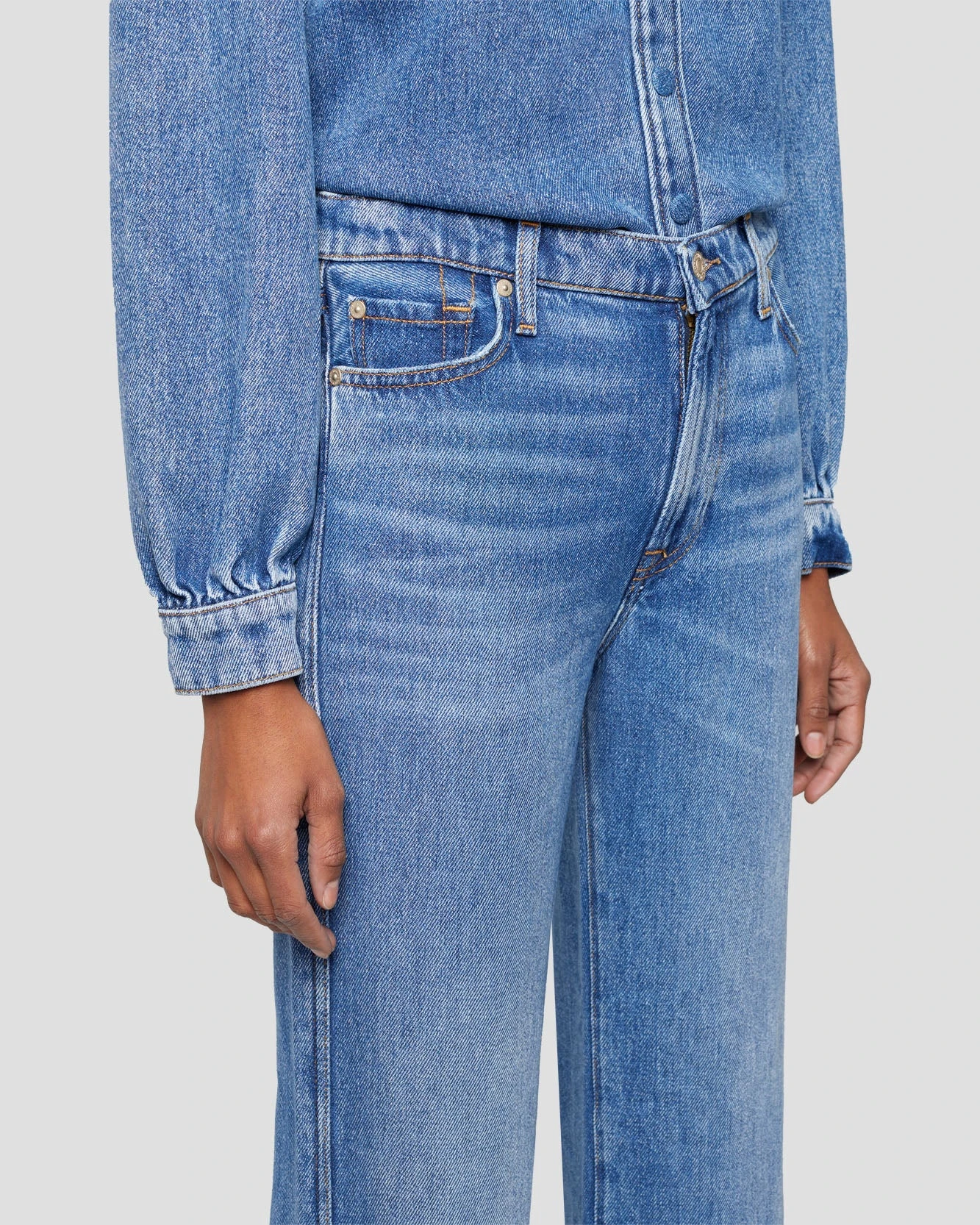 7 For All Mankind Tailorless Denim Lustre Modern Dojo In Daylily 5 7 For All Mankind Tailorless Denim Lustre Modern Dojo In Daylily - Image 3