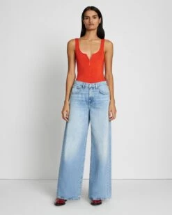 7 For All Mankind Easy Lo Slouchy Wide Leg In Rothwell
