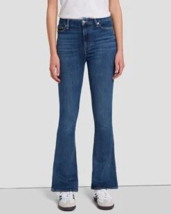 7 For All Mankind Tailorless No Filter UHR Skinny Boot In Blue Star
