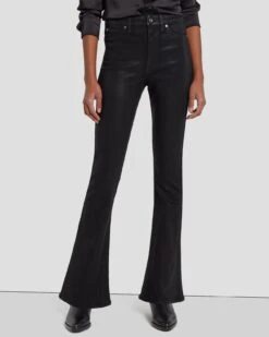 7 For All Mankind Tailorless Ultra High Rise Skinny Boot In Coated Black 11 7 For All Mankind Tailorless Ultra High Rise Skinny Boot In Coated Black -Sleek Fit Style 7U633752 CBA 2