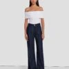 7 For All Mankind Tailorless Denim Lustre Dojo Trouser In Dark Rinse 1 7 For All Mankind Tailorless Denim Lustre Dojo Trouser In Dark Rinse -Sleek Fit Style 7U638C86 DR3 1