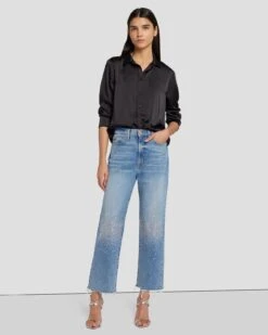 7 For All Mankind Logan Embellished Stovepipe In Ode To -Sleek Fit Style 7U644922 OD2 6
