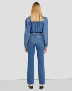 7 For All Mankind MANKIND Logan Stovepipe In Explorer 10 7 For All Mankind MANKIND Logan Stovepipe In Explorer -Sleek Fit Style 7U644C65 EPR 4