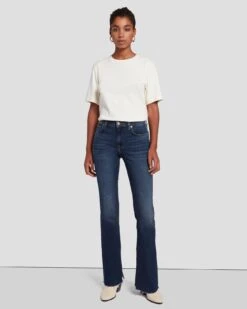 7 For All Mankind Tailorless Luxe Vintage Bootcut In Deep Soul -Sleek Fit Style 7U645A91 DS4 6