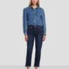 7 For All Mankind Broken Twill Josefina In Calix