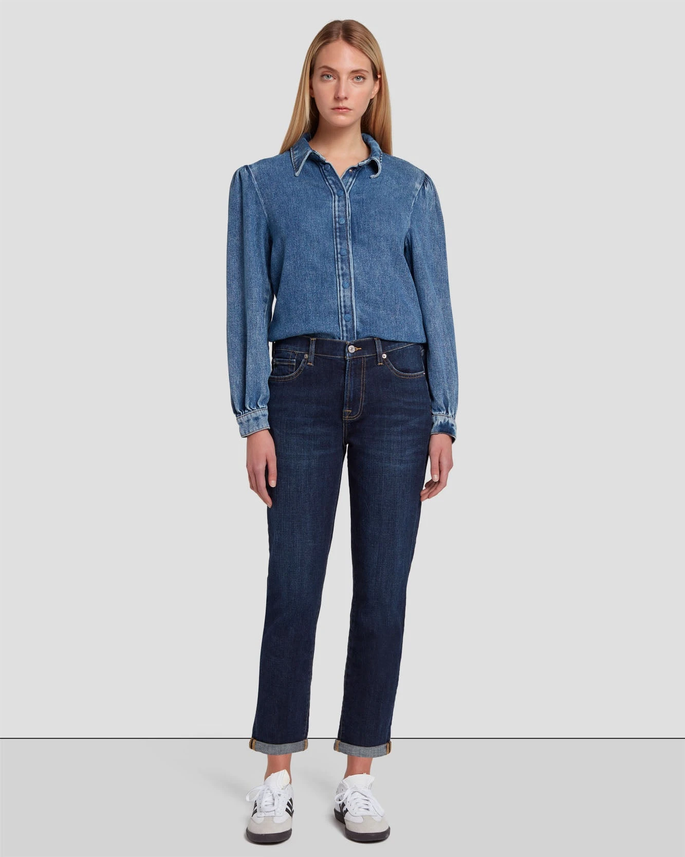 7 For All Mankind Broken Twill Josefina In Calix 3 7 For All Mankind Broken Twill Josefina In Calix