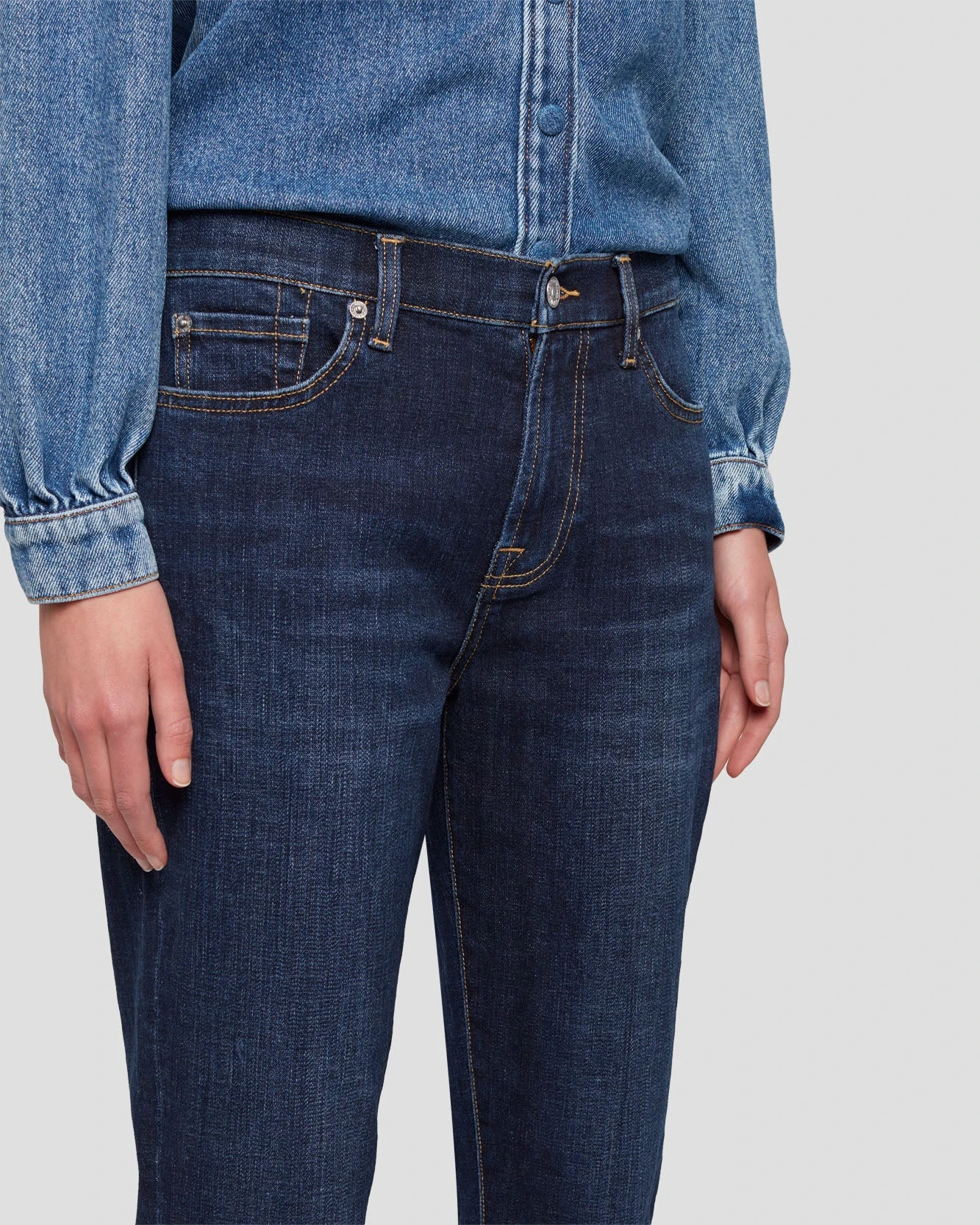 7 For All Mankind Broken Twill Josefina In Calix 5 7 For All Mankind Broken Twill Josefina In Calix - Image 3