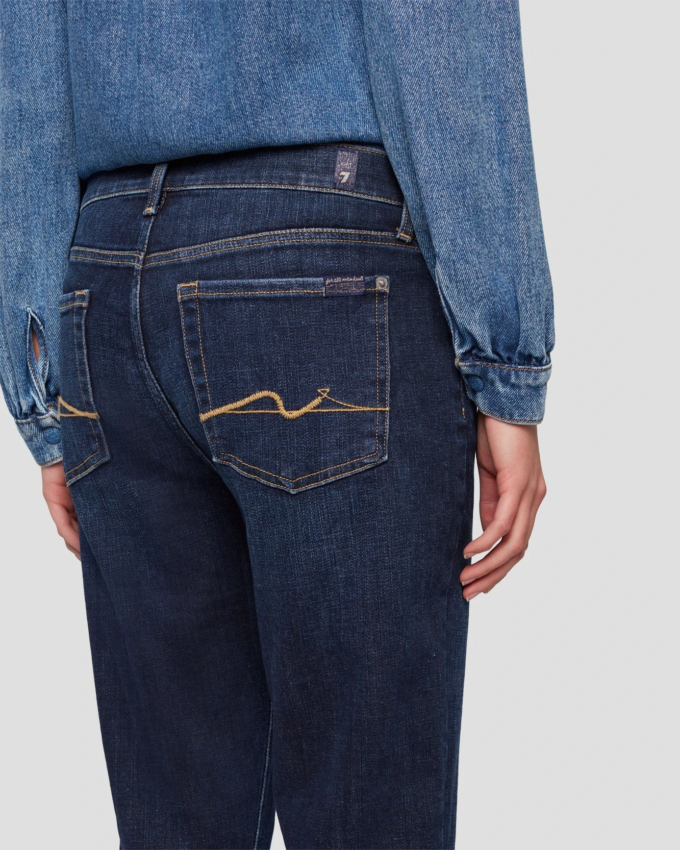 7 For All Mankind Broken Twill Josefina In Calix 7 7 For All Mankind Broken Twill Josefina In Calix - Image 5