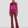 7 For All Mankind Tailorless Corduroy UHR Skinny Boot In Burgundy -Sleek Fit Style 7U648V64 BUR 1
