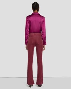 7 For All Mankind Tailorless Corduroy UHR Skinny Boot In Burgundy 11 7 For All Mankind Tailorless Corduroy UHR Skinny Boot In Burgundy -Sleek Fit Style 7U648V64 BUR 4