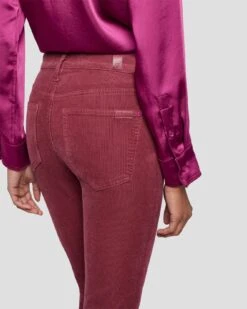 7 For All Mankind Tailorless Corduroy UHR Skinny Boot In Burgundy 12 7 For All Mankind Tailorless Corduroy UHR Skinny Boot In Burgundy -Sleek Fit Style 7U648V64 BUR 5