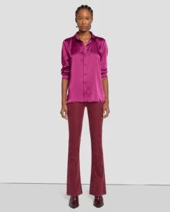 7 For All Mankind Tailorless Corduroy UHR Skinny Boot In Burgundy 13 7 For All Mankind Tailorless Corduroy UHR Skinny Boot In Burgundy -Sleek Fit Style 7U648V64 BUR 6