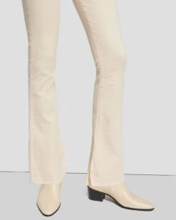 7 For All Mankind Tailorless Corduroy UHR Skinny Boot In Tapioca -Sleek Fit Style 7U648V64 TAP 3