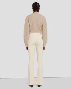 7 For All Mankind Tailorless Corduroy UHR Skinny Boot In Tapioca -Sleek Fit Style 7U648V64 TAP 4