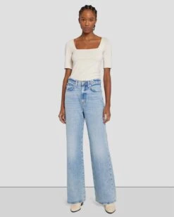 7 For All Mankind MANKIND Kate Modern Straight In Ode To -Sleek Fit Style 7U650C10 OD1 6