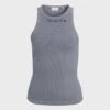 7 For All Mankind ALL KINDS Racerback Tank In Soft Slate -Sleek Fit Style 7U702067 BVT 1 46658363 a99e 4ce5 b9c8 4b2ed19998c5