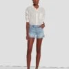 7 For All Mankind Broken Twill Mid Roll Short In Coco Prive -Sleek Fit Style 7U702067 CP2 1