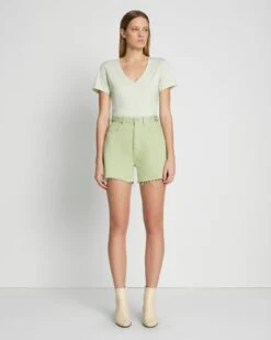 7 For All Mankind Ruby Easy Short In Sea Foam