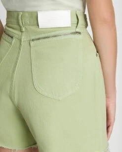 7 For All Mankind Ruby Easy Short In Sea Foam -Sleek Fit Style 7U745295 SFM 3