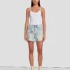 7 For All Mankind Easy Ruby Short In Iris Patchwork -Sleek Fit Style 7U748555 IP2 1