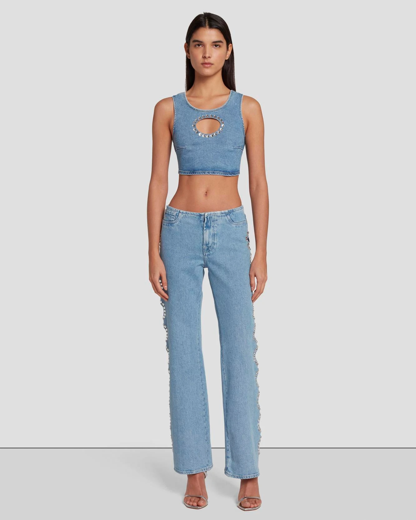 7 For All Mankind 7FAM X ADR Cropped Top In Vibe 4 7 For All Mankind 7FAM X ADR Cropped Top In Vibe - Image 2