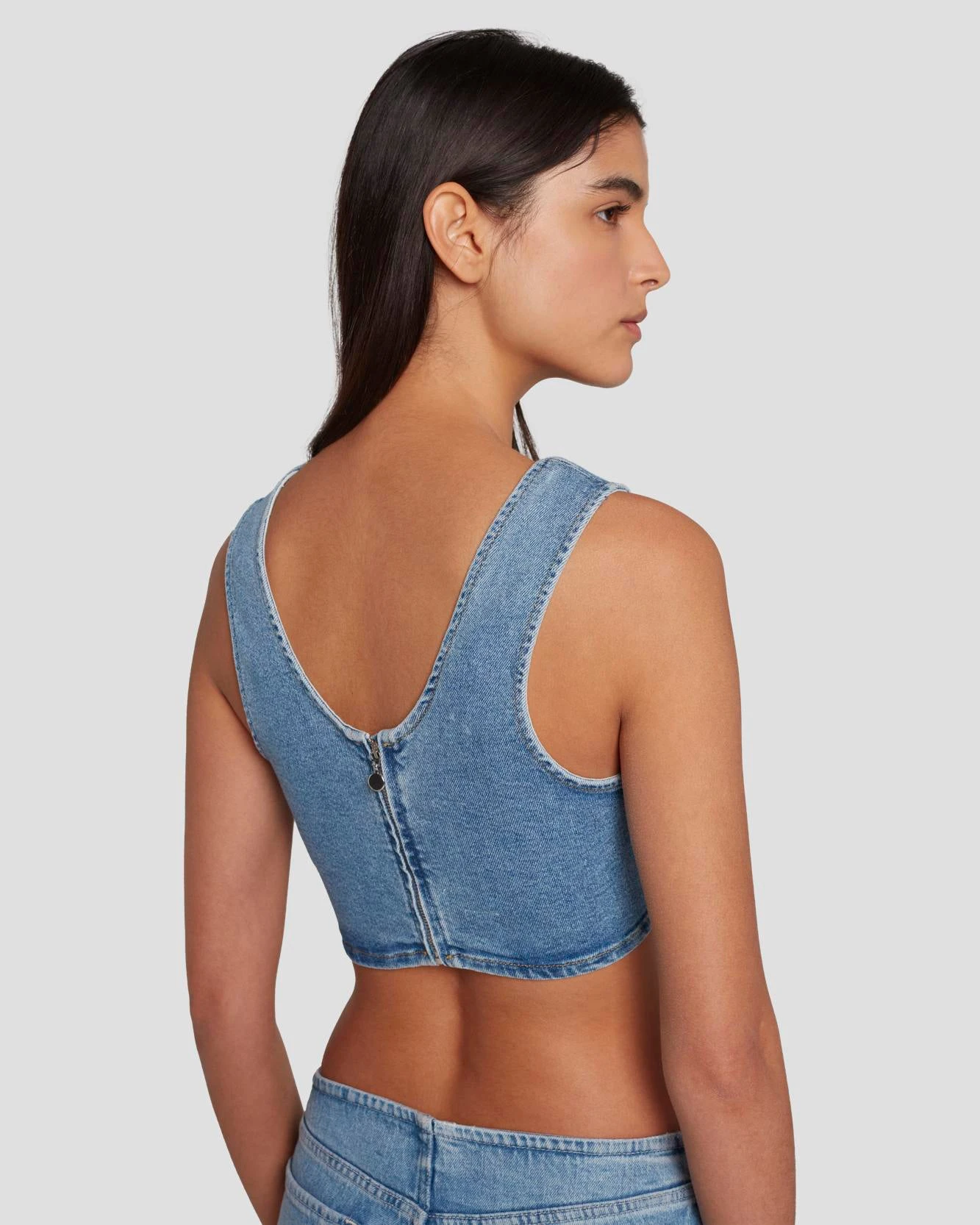 7 For All Mankind 7FAM X ADR Cropped Top In Vibe 7 7 For All Mankind 7FAM X ADR Cropped Top In Vibe - Image 5