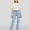 7 For All Mankind Logan Cropped Cargo Jean In Airwave