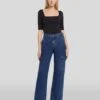 7 For All Mankind Tess Cargo Jean In Undercover -Sleek Fit Style 7U766C10 UCV 1