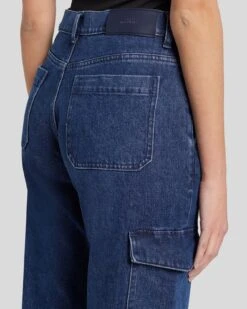 7 For All Mankind Tess Cargo Jean In Undercover 10 7 For All Mankind Tess Cargo Jean In Undercover -Sleek Fit Style 7U766C10 UCV 3