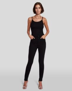 7 For All Mankind No Filter Ultra High Rise Skinny In Orchid -Sleek Fit Style 7U84750 NFO 6