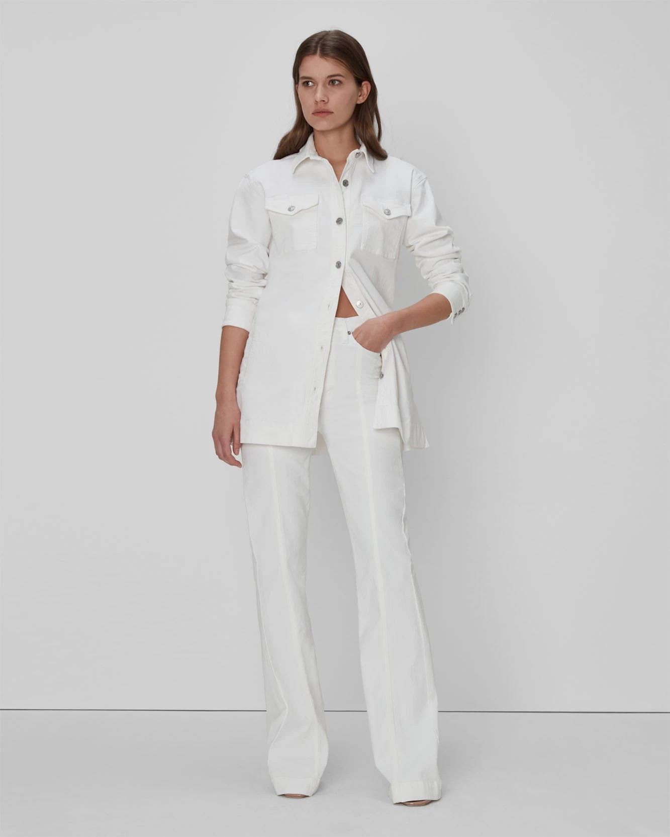 7 For All Mankind Leisure Jacket In White 6 7 For All Mankind Leisure Jacket In White - Image 4