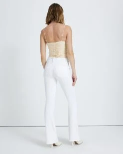 7 For All Mankind Kimmie Bootcut In Clean White -Sleek Fit Style 7b168efa1271e7680ade9bc78af6acce
