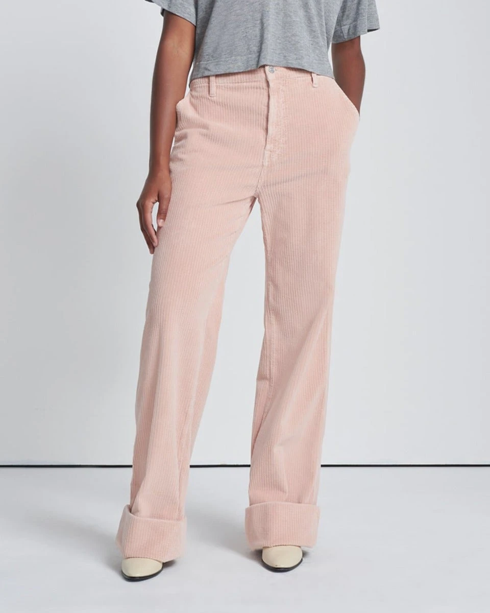 7 For All Mankind Corduroy Easy Trouser In Cameo Rose 4 7 For All Mankind Corduroy Easy Trouser In Cameo Rose - Image 2