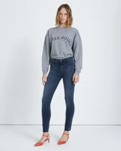 7 For All Mankind Slim Illusion High Waist Ankle Skinny In Alleyway