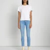 7 For All Mankind Scoop Neck Tee In White -Sleek Fit Style 7n990353 wht 2 edit 1