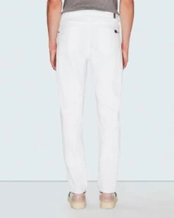 7 For All Mankind Luxe Performance Slimmy Tapered In White -Sleek Fit Style 7t033p46 ewh 4