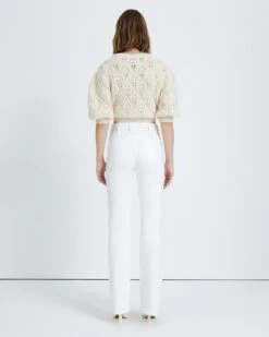 7 For All Mankind Easy Boot In Clean White -Sleek Fit Style 7u405572 clw 4