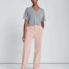 7 For All Mankind Corduroy Easy Trouser In Cameo Rose