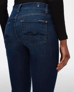 7 For All Mankind B(air) Embellished Kimmie Bootcut In Rinsed Indigo -Sleek Fit Style 86f5e177df5d1969c7ed2c691df94c7e