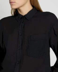 7 For All Mankind Classic Button Up Shirt In Black -Sleek Fit Style 8d33dfa9bdf57ce7bc5768d41af2425a