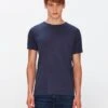 7 For All Mankind Featherweight Cotton Tee In Navy 1 7 For All Mankind Featherweight Cotton Tee In Navy -Sleek Fit Style 91d08c52e607043a627bd3bb15ae7336