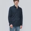 7 For All Mankind Pique Knit Button Down In Navy -Sleek Fit Style 929264b555d1b375ee72ac6c6c1d268f