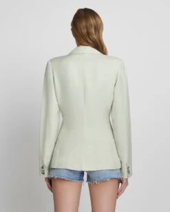 7 For All Mankind Tailored Linen Blazer In Seafoam 9 7 For All Mankind Tailored Linen Blazer In Seafoam -Sleek Fit Style 9410961e46c3133c80ba6969fc095ca7