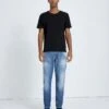 7 For All Mankind American Vintage Adrien In Handpicked Blue -Sleek Fit Style 981fdb102f4bd15a5883f3bc832c3e14
