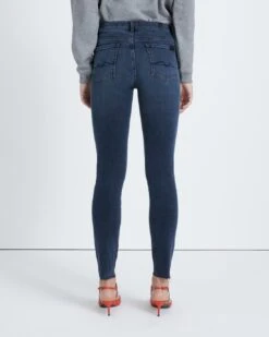 7 For All Mankind Slim Illusion High Waist Ankle Skinny In Alleyway -Sleek Fit Style 9840fefbf78b8ce2819e56bd73017394