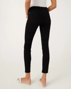 7 For All Mankind B(air) Denim Ankle Skinny In Black -Sleek Fit Style 99ae55f3ea59ee8c3fb80427703f8fe8