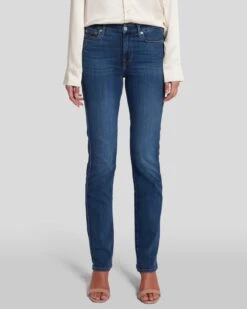 7 For All Mankind Slim Illusion Kimmie Straight In Luxe Love Story -Sleek Fit Style AU0231393 RLLV 2