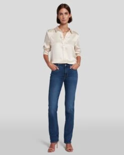 7 For All Mankind Slim Illusion Kimmie Straight In Luxe Love Story -Sleek Fit Style AU0231393 RLLV 6