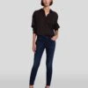 7 For All Mankind Slim Illusion Ankle Skinny In Twilight Blue -Sleek Fit Style AU8121467A SXTB 1